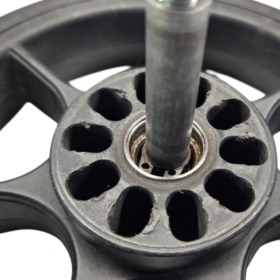 Naprawa kółek w wózku LECLERC - montaż łożysk - 2 kółka TYLNE z wysyłkami!